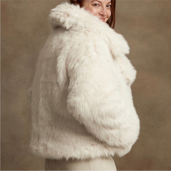 Reversible Banana republic Faux Fur Down Jacket - Picture 3 of 6